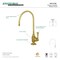 Kingston Brass KS5197BL Vintage Single-Handle Water Filtration Faucet, Brushed Brass KS5197BL - alternate 5